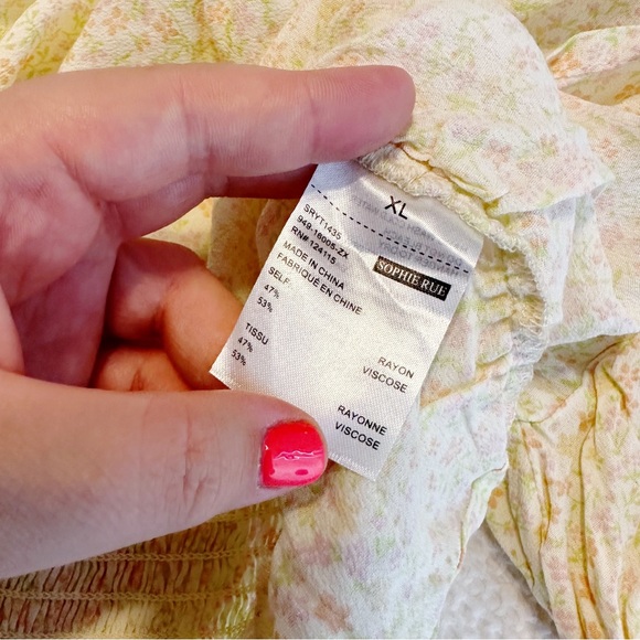 NWT Sophie Rue Paisley Crop Top - Picture 7 of 7